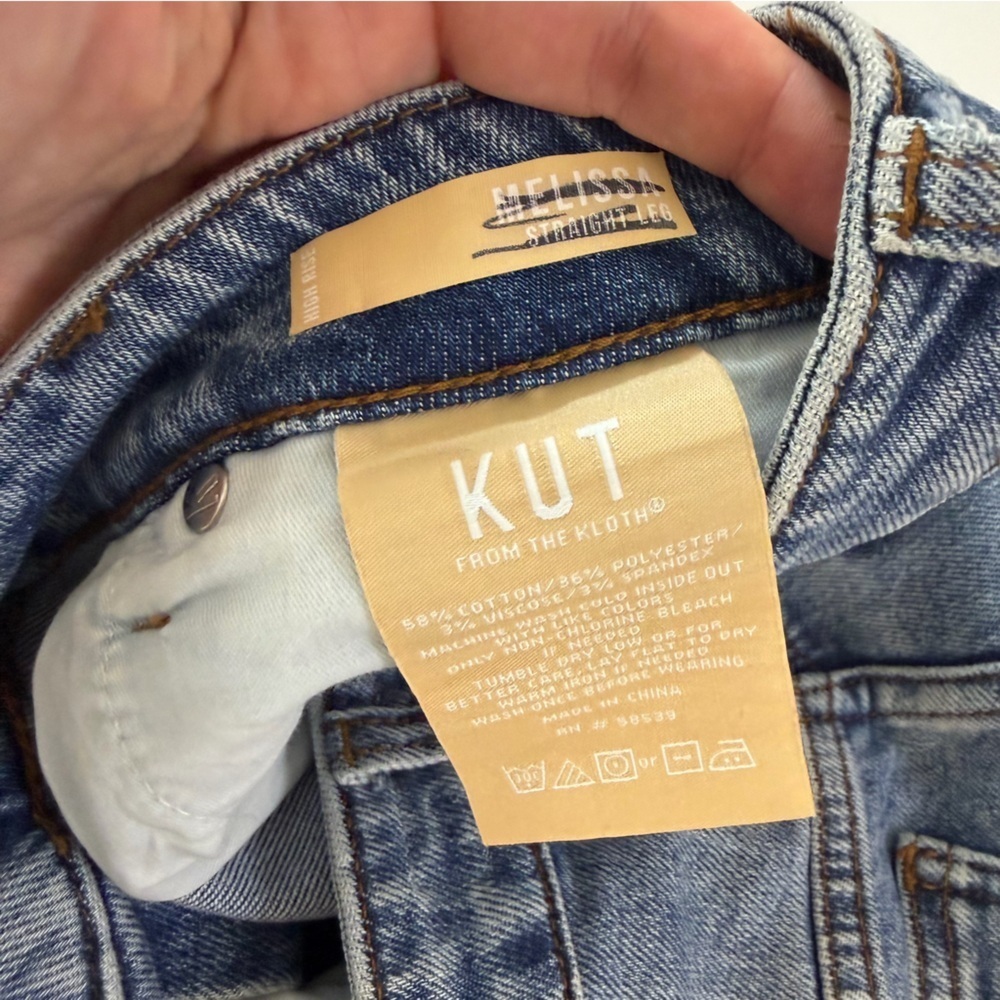 Kut from the Kloth Evereve Jeans Womens 2 Melissa Straight High Rise Fab Ab - Picture 7 of 10